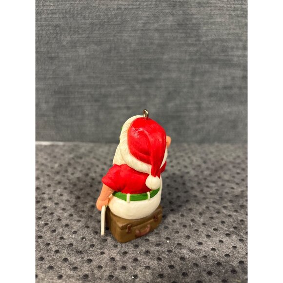 Santa Claus Vacation Ornament1988 "Going South" Sunglasses Shorts & Suitcase Fun - Picture 3 of 9